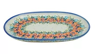 Miski i półmiski - Ceramiczna półmisek średni Ceramika Bolesławiec - miniaturka - grafika 1