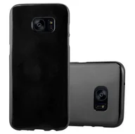 Etui i futerały do telefonów - Pokrowiec Etui Do Samsung Galaxy S7 EDGE Obudowa w JELLY CZARNY TPU Ochronny Case Cover Plecki Cadorabo - miniaturka - grafika 1