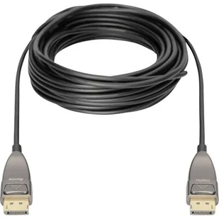 Digitus Kabel połączeniowy hybrydowy AOC DisplayPort 1.4 8K/60Hz UHD DP/DP M/M 20m Czarny - Akcesoria do monitorów - miniaturka - grafika 1