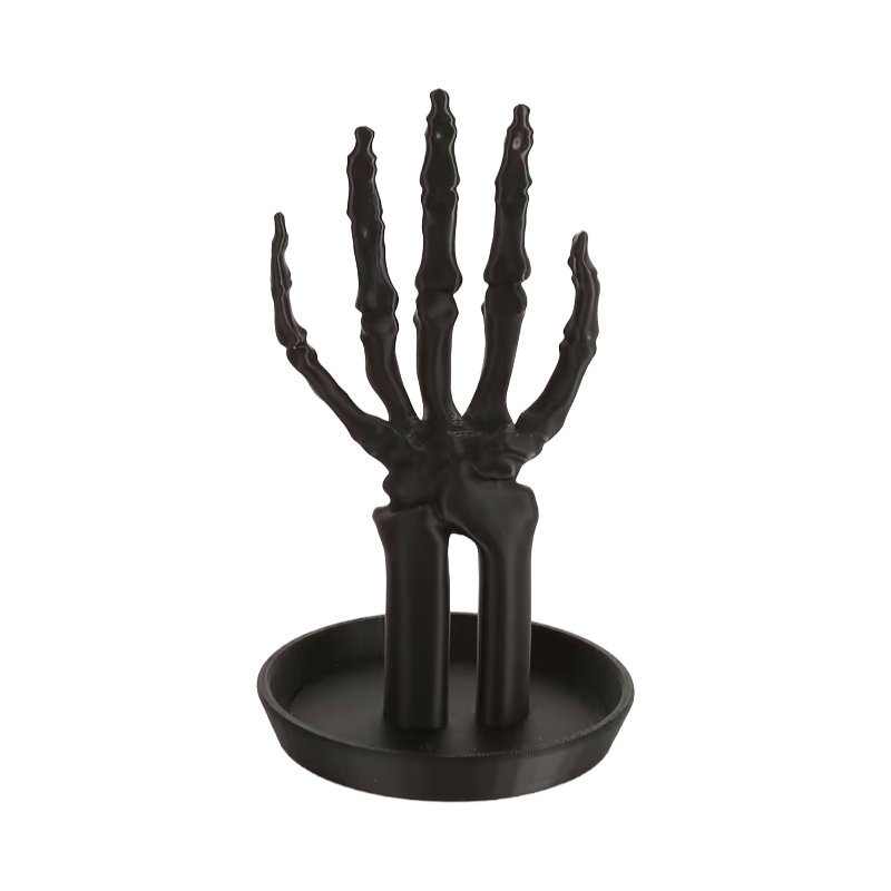 Stojak Organizer na Biżuterię w Kształcie Dłoni Szkieletu Czarny