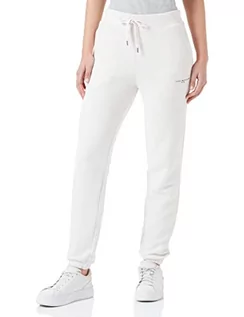 Spodnie sportowe damskie - Tommy Hilfiger Spodnie dresowe damskie, Postarzana biel, XL - grafika 1