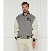 Kurtki męskie - Tommy Hilfiger Wełniana kurtka | Regular Fit | z dodatkiem skóry - miniaturka - grafika 1