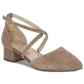 Czółenka - Maciejka Czółenka Damskie Beżowe-36 - miniaturka - grafika 1