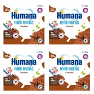Desery dla dzieci - Humana Milk Minis Budyń czekoladowy po 10. miesiącu Zestaw 4 x 400 g - miniaturka - grafika 1