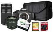 Aparaty Cyfrowe - Canon EOS 2000D +18-55 DC III + 75-300 DC III - miniaturka - grafika 1