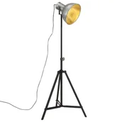 Lampy stojące - vidaXL Lampa stojąca, 25 W, srebro vintage, 61x61x90/150 cm, E27 - miniaturka - grafika 1