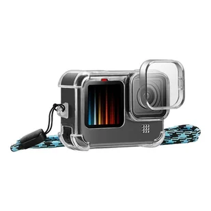 Puluz Etui z osłoną obiektywu i paskiem na szyję do GoPro Hero 9 / 10 / 11 - Akcesoria do kamer sportowych - miniaturka - grafika 1