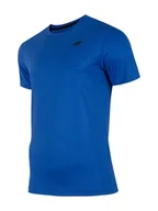 Koszulki sportowe męskie - 4F T-shirt funkcyjny w kolorze granatowym - miniaturka - grafika 1