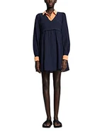 Sukienki - edc by ESPRIT Sukienka damska 033CC1E315, 400/NAVY, XS, 400/granatowy., XS - miniaturka - grafika 1