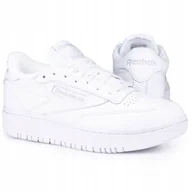 Sneakersy damskie - Buty sneakersy damskie Reebok Club C Double White - miniaturka - grafika 1