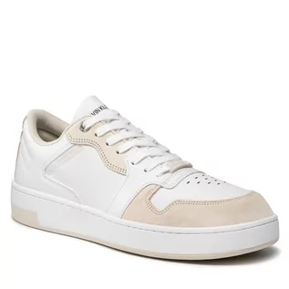 Sneakersy damskie - Calvin Klein Jeans Sneakersy Cupsole Laceup Basket YM0YM00286 Bright White YAF - grafika 1