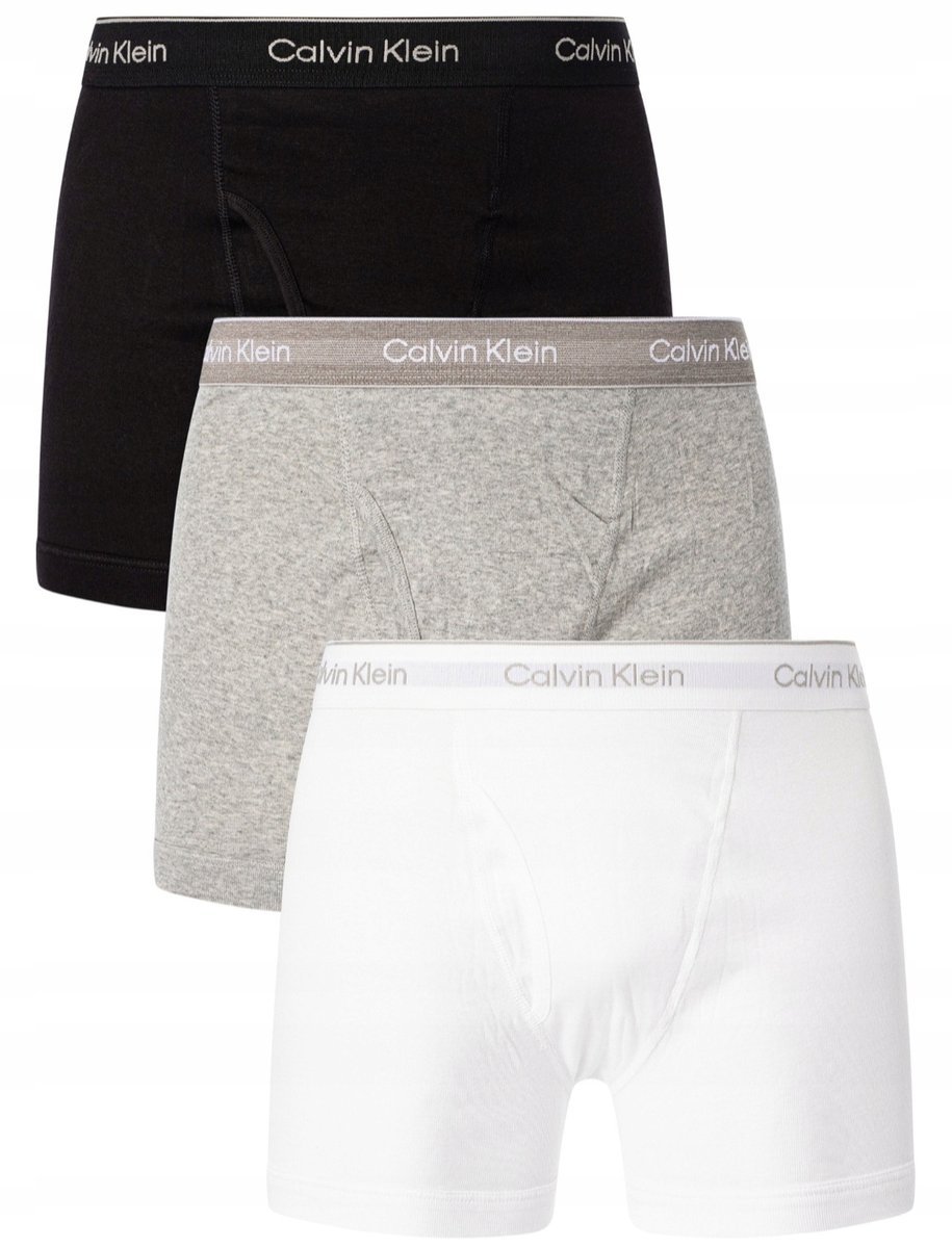 CALVIN KLEIN Majtki Bokserki wielokolorowe 3-PACK 3 szt Rozmiar XL