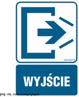 Tablice BHP - SIGNPROJECT RB012 - Wyjście 350x525 - miniaturka - grafika 1