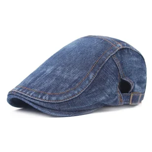 Męskie jeansy Beret - ciemnoniebieski KP15484 - Spodnie męskie - miniaturka - grafika 1