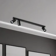 Lampy sufitowe - Reflektor sufitowy Hero, czarny, 3-punktowa, 70 cm, metal, GU10 Hero Milagro Lighting, możliwość ściemniania, czarny, salon / jadalnia, aluminium, nowoczesny - miniaturka - grafika 1