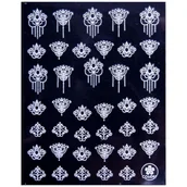 Ozdoby do paznokci - Allepaznokcie Naklejki do paznokci cienkie samoprzylepne Colorf CB White Nr 174 - miniaturka - grafika 1