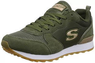 Skechers Damskie sneakersy Og 85 Gold'n Gurl, Oliwkowy suede Nylon Mesh Rose Gold Trim, 37 eu - Sneakersy damskie - miniaturka - grafika 1