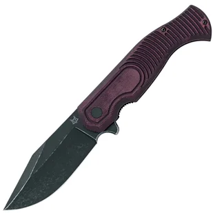 Fox-Knives FOX EAST WOOD TIGER NÓŻ SKŁADANY STAL NIERDZEWNA CPM-S90VN CZARNA SW OSTRZE, MICARTA BURG - Noże - miniaturka - grafika 1