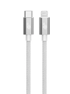 TB kabel Lightning USB Typ C 1m srebrny - Kable komputerowe i do monitorów - miniaturka - grafika 1