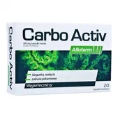 Układ pokarmowy - Aflofarm CARBO ACTIV węgiel leczniczy 20 szt. - miniaturka - grafika 1
