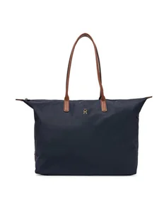 Tommy Hilfiger Torebka Popette Maxi Tote AW0AW17996 Granatowy - Torebki damskie - miniaturka - grafika 1