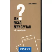 Jabłoński Artur Fiszki Jak pisać żeby czytali - Książki o kulturze i sztuce - miniaturka - grafika 1