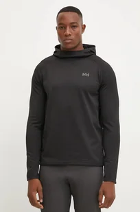 Helly Hansen bluza sportowa Versalite Fleece kolor czarny z kapturem gładka 49551 - Bluzy męskie - miniaturka - grafika 1