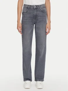 Noisy May Jeansy Yolanda 27030419 Szary Wide Leg - Spodnie damskie - miniaturka - grafika 1