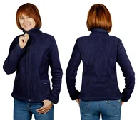 Bluzy damskie - Bluza Polarowa Damska Ciepła POLAR MAX02 S granat - miniaturka - grafika 1