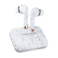 Słuchawki - HAPPY PLUGS In-Ear TWS Air 1 Plus Biały Marmur - miniaturka - grafika 1