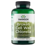 Suplementy naturalne - SWANSON Chlorella (Rozłupane ścianki komórek) - 360 tabletek - miniaturka - grafika 1