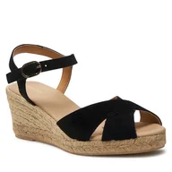 Espadryle damskie - Espadryle Geox D Gelsa Low D45NGC 00022 C9999 Black - miniaturka - grafika 1