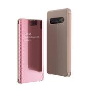 Etui i futerały do telefonów - Flip View futerał etui z klapką Samsung Galaxy S10e różowy - miniaturka - grafika 1