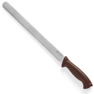 Hendi Nóż do kebaba, shoarmy, szynki pieczonej HACCP 350 mm, brązowy | 842966 - Noże kuchenne - miniaturka - grafika 1