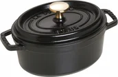 Garnki - Staub Mini garnek żeliwny owalny La Cocotte 250 ml czarny 40500-111-0 - miniaturka - grafika 1