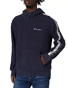 Champion Męska bluza z kapturem i zamkiem błyskawicznym na zewnątrz, granatowy, M - Bluzy męskie - miniaturka - grafika 1