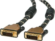 Kable komputerowe i do monitorów - Kabel Roline ROLINE GOLD Monitorkabel DVI, M-M, 24+1 podwójne łącze, blister detaliczny, 1 m - miniaturka - grafika 1