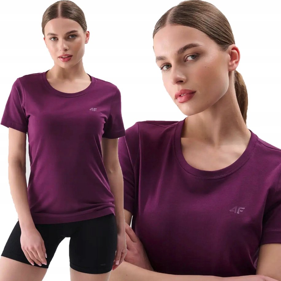 Koszulka Damska 4F T-shirt Podkoszulek Sportowa Na Co Dzień r. Xs
