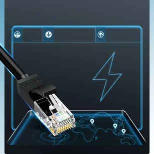 Ugreen kabel przewód internetowy sieciowy Ethernet patchcord RJ45 Cat 6 UTP 1000Mbps 1m czarny (20159) - Patchcordy - miniaturka - grafika 4