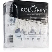 Pieluchy - Kolorky Night Moments jednorazowe pieluszki EKO dla kompletnej ochrony w nocy rozmiar L rozmiar L 8-13 kg 27 szt. - miniaturka - grafika 1