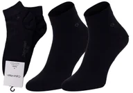 Skarpetki męskie - CALVIN KLEIN SKARPETY SKARPETKI STOPKI 2 PARY BLACK 701218706 001 - Rozmiar: 39-42 - miniaturka - grafika 1