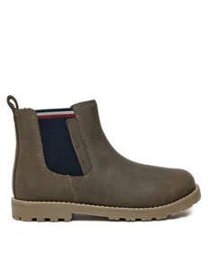Tommy Hilfiger Trzewiki T1X5-33700-0124 S Zielony - Buty dla chłopców - miniaturka - grafika 1