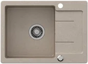 Zlewozmywaki - Zlewozmywak granitowy Rapid 60 cm beżowy Delinia - miniaturka - grafika 1