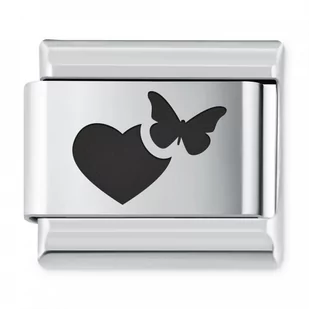 Murrano ITALIAN CHARMS Symbole Miłosne Serce Motyl IH-136 - Charmsy - miniaturka - grafika 1