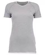 Koszulki i topy damskie - Schoffel Damska koszulka z merynosów z rękawami 1/2, damska koszulka szary Opal Gray XL 11340 - miniaturka - grafika 1