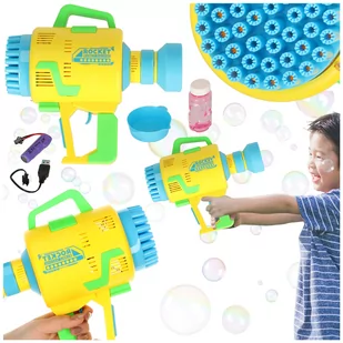 MASZYNA DO BANIEK MYDLANYCH pistolet generator duży zestaw XXL - Bańki mydlane - miniaturka - grafika 1
