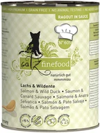 Mokra karma dla kotów - catz finefood Ragout 6 x 380 g - Nr. 605: Łosoś z dziką kaczką - miniaturka - grafika 1