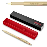 Zestawy piśmiennicze - Długopis Profesjonalny Rotring RO 600 metalowy , gold z grawerem - miniaturka - grafika 1