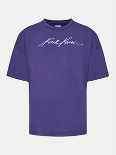 Karl Kani T-Shirt KM242-048-4 Fioletowy Boxy Fit - Koszulki męskie - miniaturka - grafika 1
