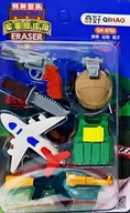 Gumki biurowe - GUMKI do ścierania mazania top GUN u.s.ARMY zestaw gumek MILITARIA pistolet - miniaturka - grafika 1
